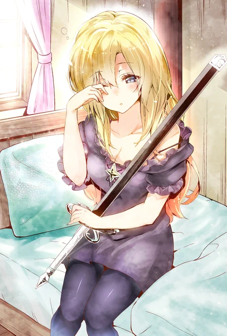 配信で描いたレーディちゃんちょい仕上げしまして完成!おしゃべりながら塗ってるとこ動画もあるのでぜひ観てねー!↓ 