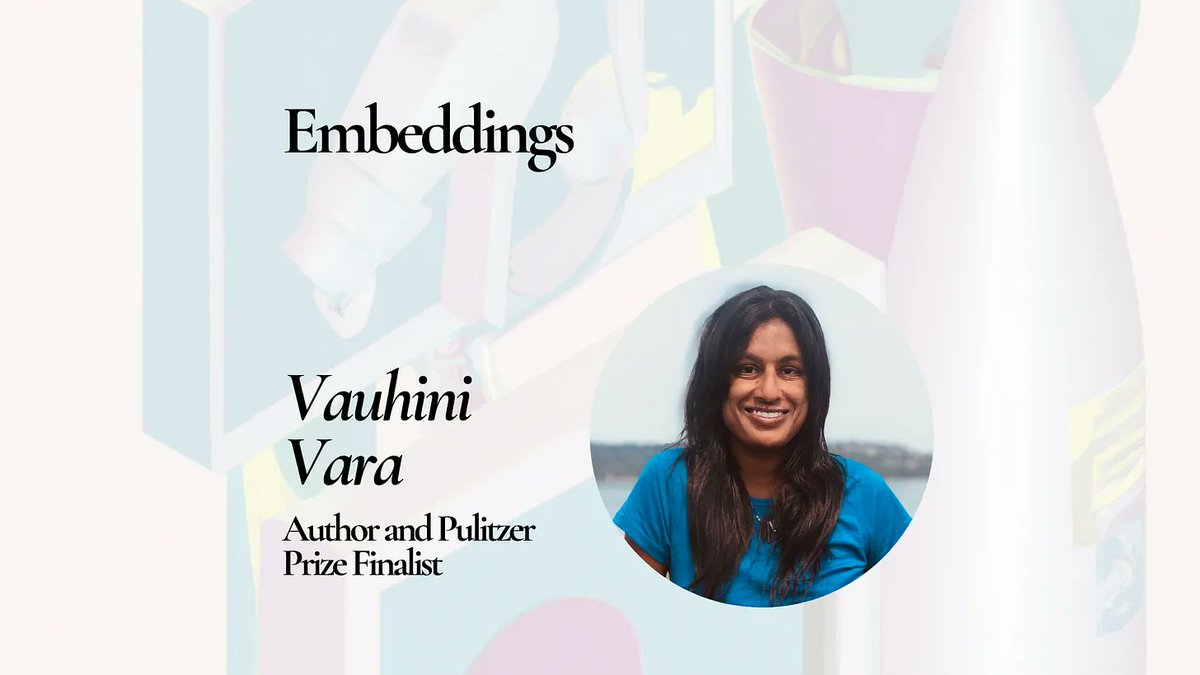 “GPT-3 produced language that moved me and came across to me as creative. For me, that being true is harder to deal with than if I felt that everything that is produced by AI is garbage.” Check out @isabelle_levent & I's latest interview w/ @vauhinivara 👇embeddings.substack.com/p/vauhini