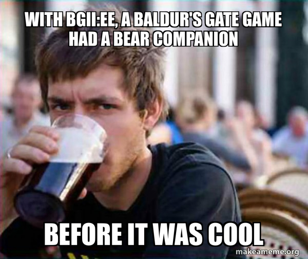 We can't bear to play Baldur's Gate 3.🐻