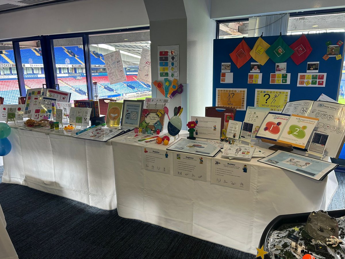 WoodbridgeSEND's tweet image. We are all set up and ready for our second SENDi conference. The stalls look amazing. #IrlenNorthWest #Widgit #ladywoodoutreach @WoodbridgeTrust
