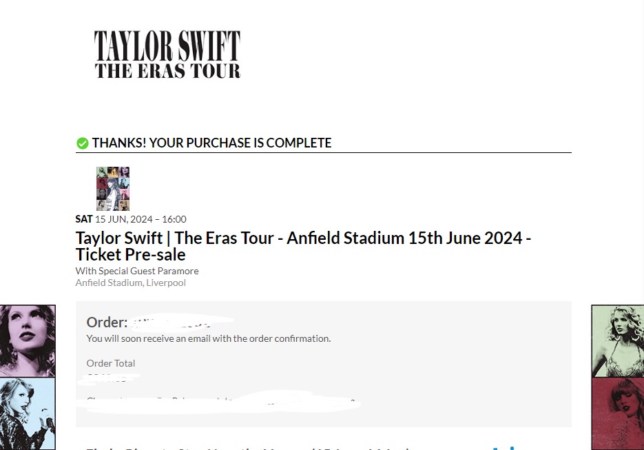 cleanxromantics's tweet photo. BIRTHDAY SHOW SECURED #TSErasTour https://t.co/eovmpi0C8M
