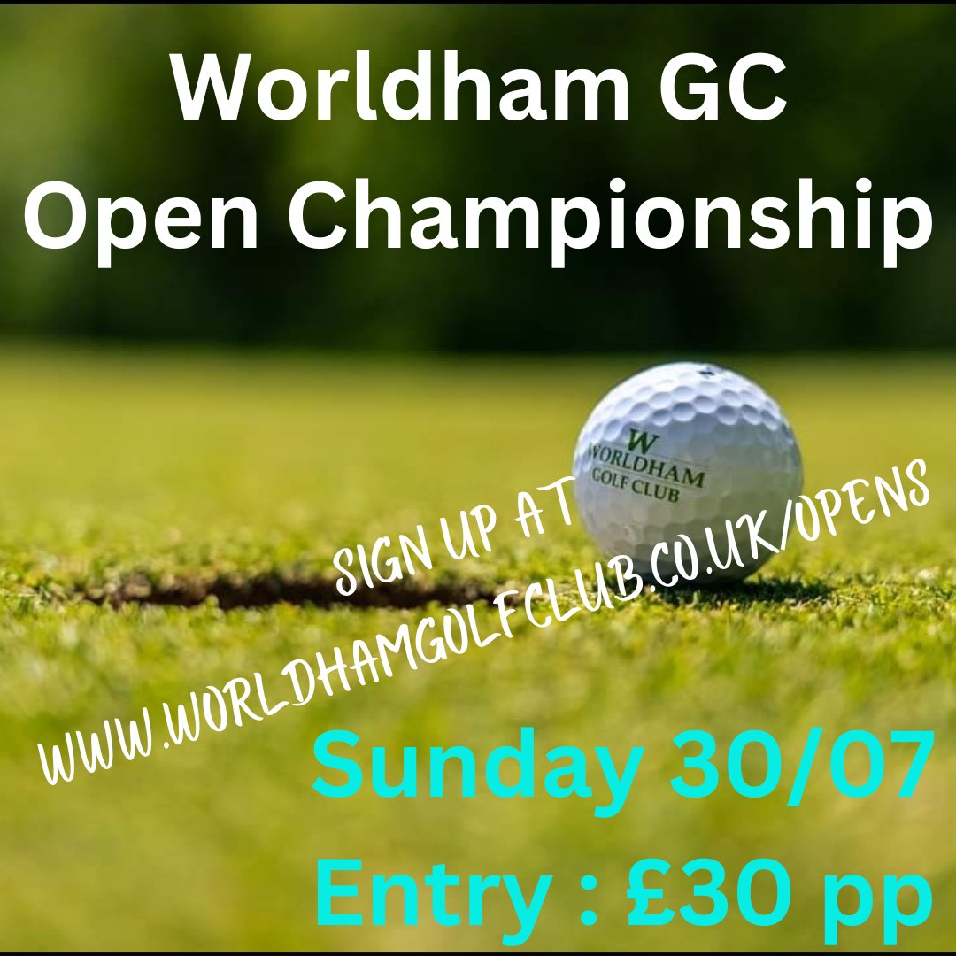 Fancy playing our course with the chance of winning some wonderful prizes? Enter our Worldham GC Open Championship on Sunday 30th of July. Sign up alone or with friends on our website worldhamgolfclub.co.uk/opens #golf #golfinhampshire #golfforeveryone #golfopen