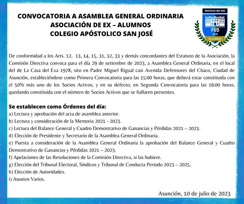 EXA | APOSTÓLICO SAN JOSÉ tweet media