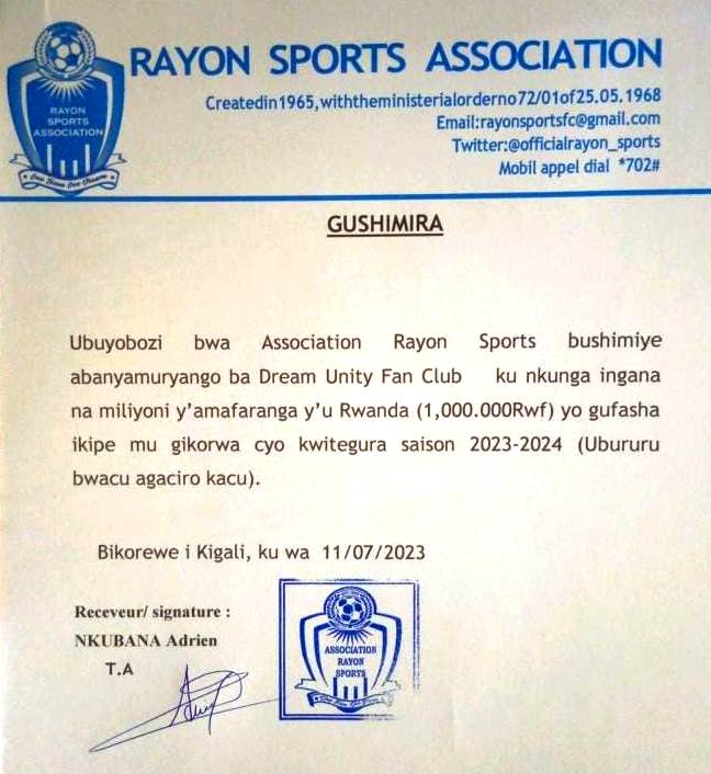 dreamunityfc's tweet image. Abakoze neza barashimirwa 👏👏👏

Abanyamuryango bose ba @dreamunityfc bagize uruhare muri uyu musanzu wo kubaka ikipe yacu twihebeye @rayon_sports 💙🤍 ni bisengerere kamwe 🍺🍻#TunyweLess

Twese hamwe dufatanyije dufite imbaraga 💪hamwe na @SkolRwanda , @CanalPlusRwanda ...