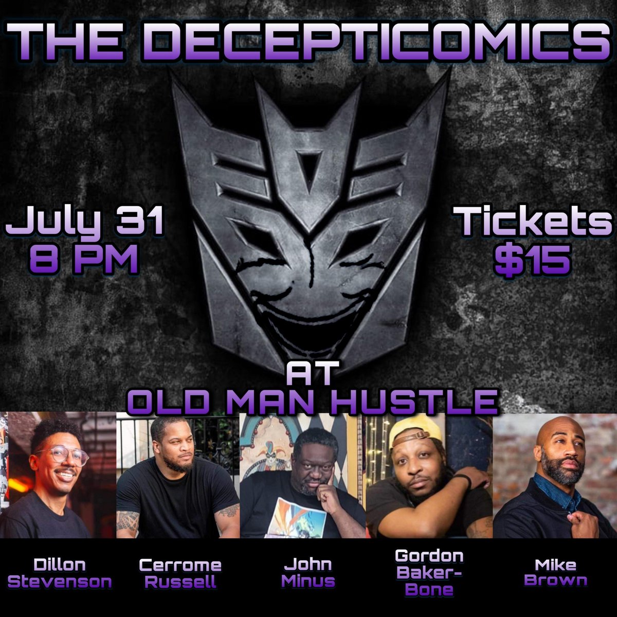 CerromeRussell's tweet photo. Yo Brooklyn! #DeceptiComics are Back! Come see us July 31! https://t.co/Mr4UG12biI