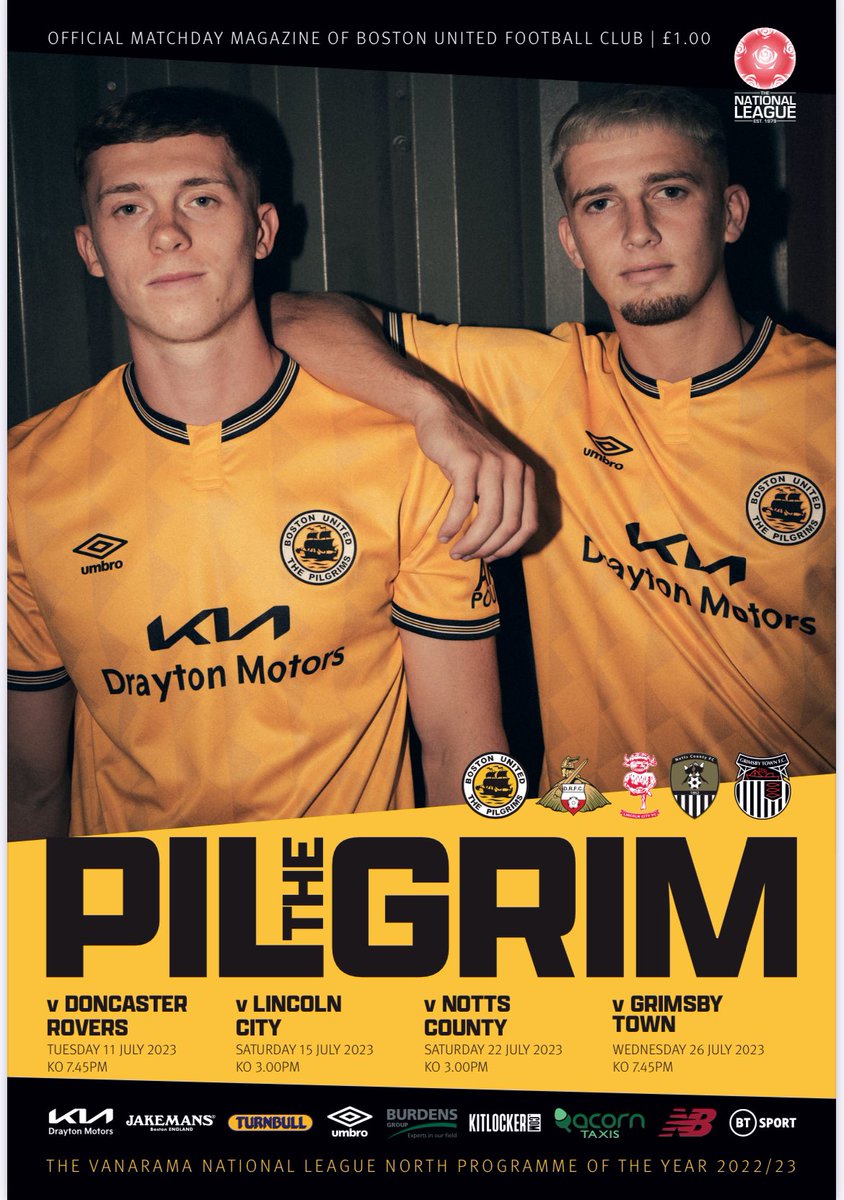 bostonunited's tweet image. 📚 Pick up a copy of #ThePilgrim this evening - your eight-page guide to United’s pre-season build-up. 

📸 Available for £1 - with @jimmy_K10 and @Keatonward10 featuring on the cover!