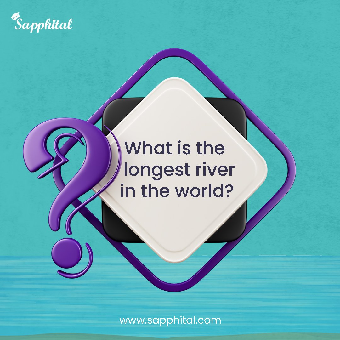 sapphital's tweet photo. There are so many rivers in the world but did you know the length of the longest river is actually 6,650km

This river is in Africa,and can be found along Egypt,Kenya,Ethiopia etc

Take a guess,what river this is?

#Tuesday#brain#brainexcercise#sapphital#riddles https://t.co/8PSR6BLKV8