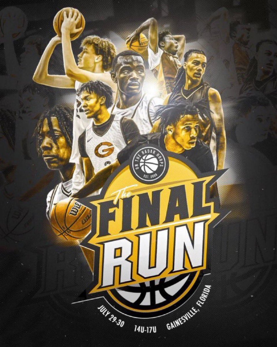 The Final Run 🗓: July 29-30 🏢: Gainesville, Florida ✅ Elite Competition ✅ National Media ✅ Multiple Scouting Service ✅ Tons of post event articles ✅ Live Streamed Games ⬇️: INFO ontheradarhoops.com/summer-finale/