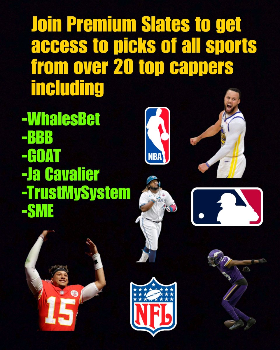 PremiumSlates's tweet photo. #cappers #capperspicks #draftkings #fanduel #sportsbook #betmgm #betslips #fdsportsbook #betting https://t.co/5JTubqKzxU