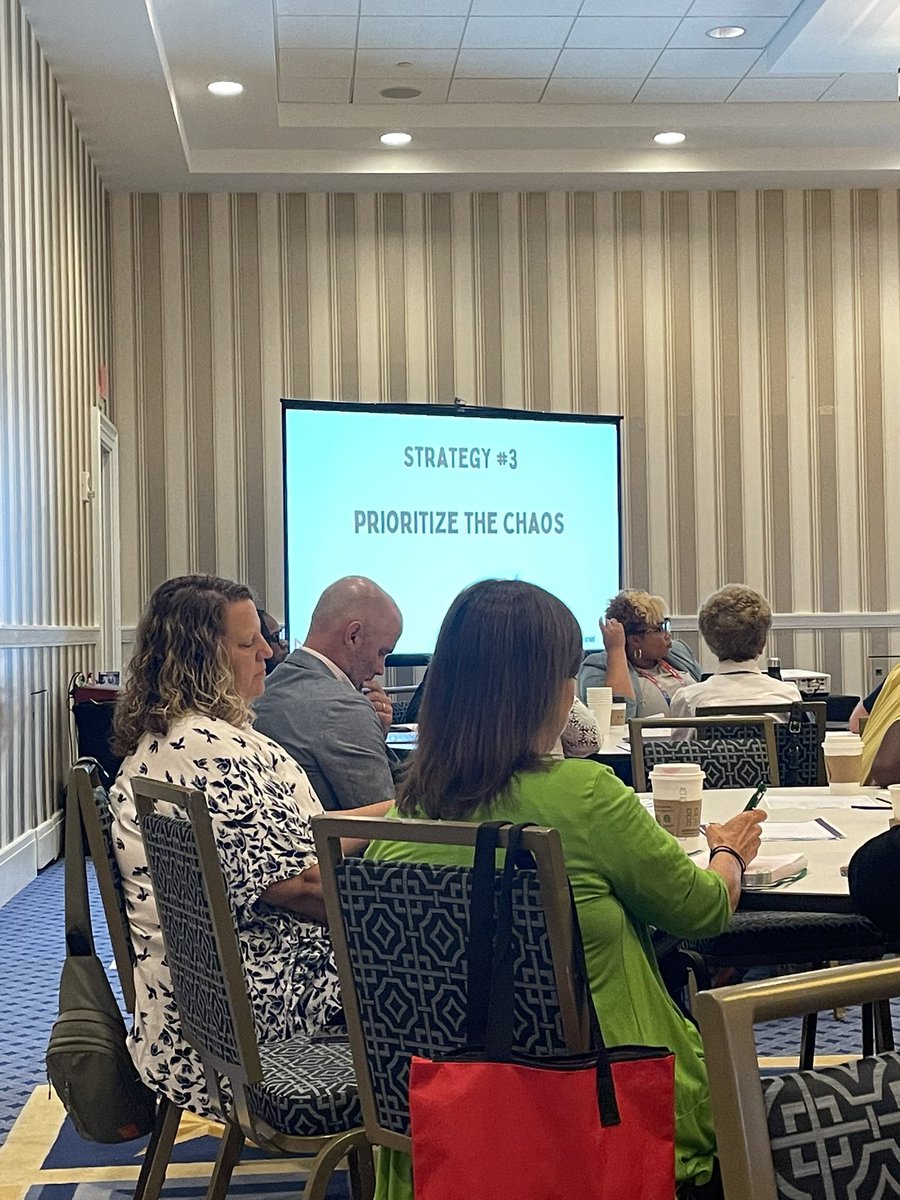 AlexisWhiteEdS's tweet photo. Taking away four awesome daily strategies from @HeyDrDaniel and her awesome session today!  Love leaving with strategies that will make me a better leader #NAESP23 https://t.co/2wkXFvQFqD