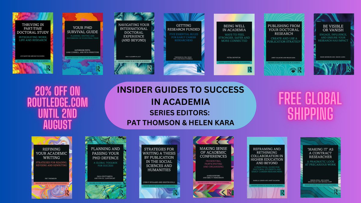 Treat Yourself! No discount code needed, simply head here: routledge.com/Insider-Guides… to get your hands on this brilliant series with 20% off plus free shipping!