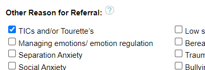 Achievement of the day getting Tourettes Syndrome/tics added to our clinical systems! Will be interesting to start seeing data around how much of this we are seeing within our service as a whole. <a href="/tourettesaction/">Tourettes Action</a> <a href="/MJGroom/">Maddie Groom</a>