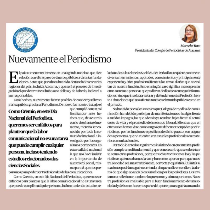 Periodistas Atacama tweet media