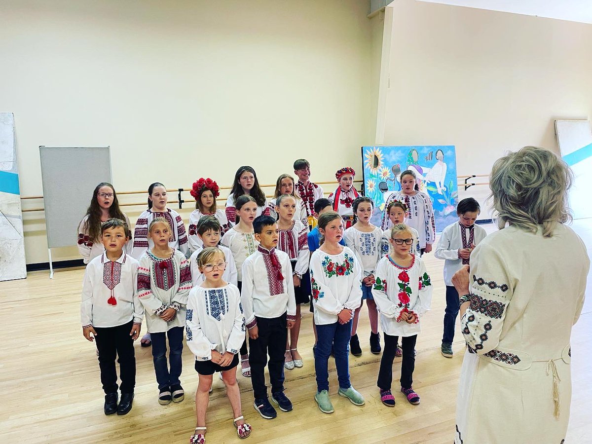 Ukrainian language and culture program students sang at the 50th Pysanka Festival this past weekend in Vegreville. It was a beautiful weekend of people, tradition, culture, and language.