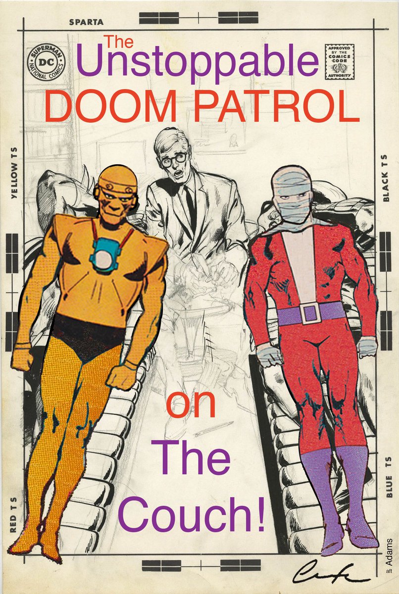 ChuckBrouilette's tweet photo. #UnstoppableDoomPatrol 4 @DCOfficial four issues in #OurTeam is #onTheCouch for some #wellCushioned #SecretOrigin recapping &amp; #lookingQuiteGood via @Lafuente_RIP #TheDoomPatrol60 https://t.co/bnubXjjs5Q