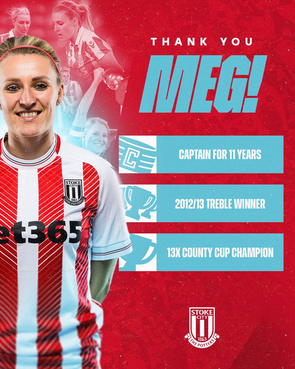 Stoke City defender Meg Bowyer has announced her retirement following two decades of service to the Club. Congratulations on a stellar career in red and white, Meg 🔴⚪ 🔗 tinyurl.com/4w4b2bna