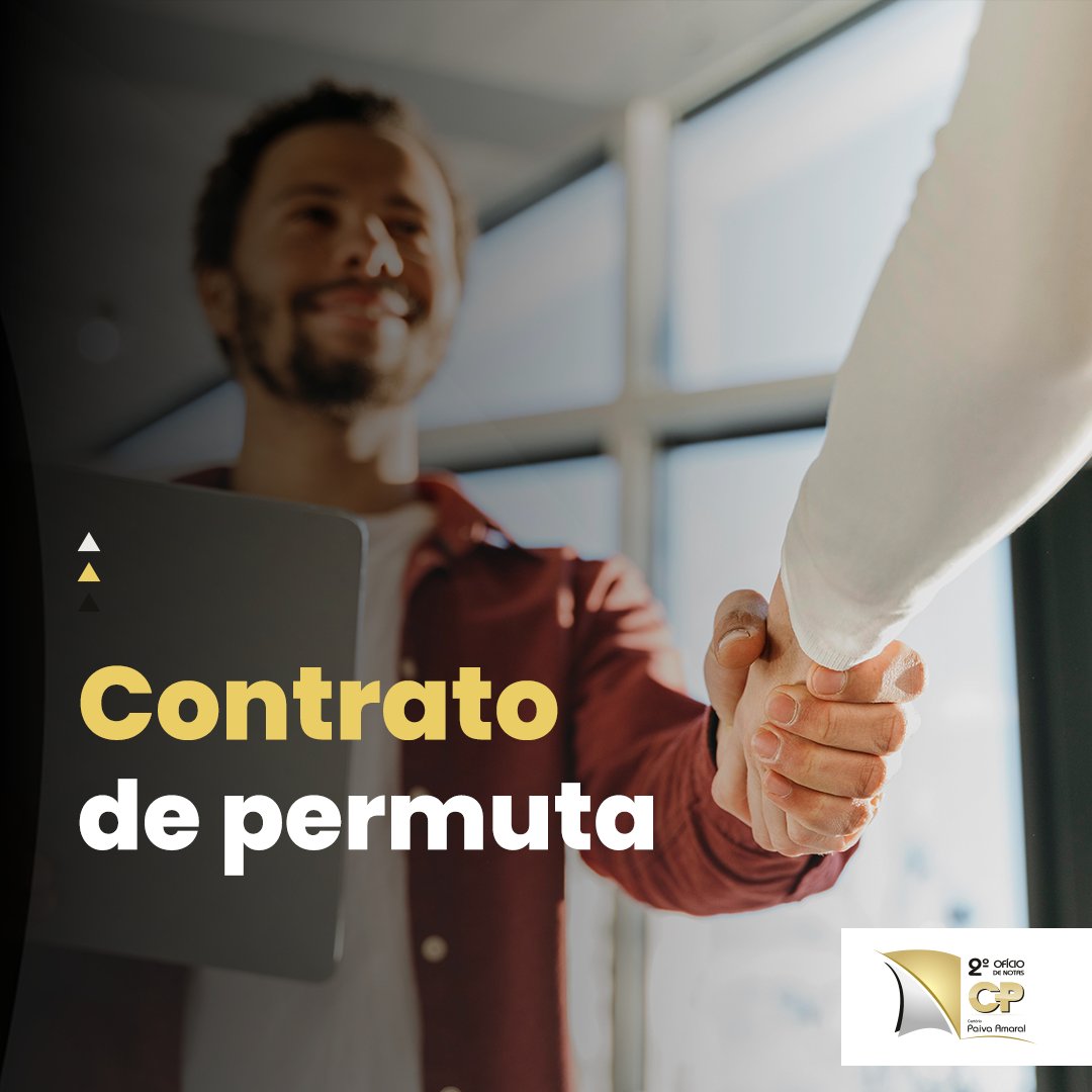 CartorioPaiva's tweet image. O contrato de permuta, realizado por meio de escritura pública, é uma modalidade pela qual as partes envolvidas se obrigam, reciprocamente, a troca de um bem por outro.

#CartórioPaivaAmaral #ContratoDePermuta #Permuta #Serviços #PaivaAmaralRN