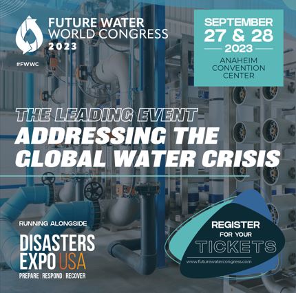 WaterOnline's tweet photo. Early-bird offer for limited complimentary tickets to the Future Water World Congress ($199 value). Use code: WO100! https://t.co/qjjLZltfQV @FWWC_USA #FWWC https://t.co/OPeLoQccY2