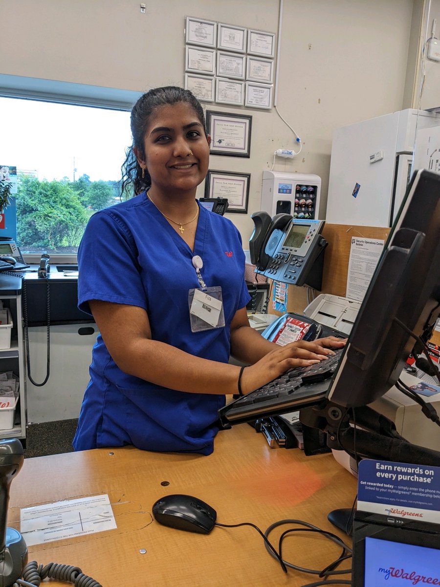 Look who was running things in the Walgreens Pharmacy in Seaford!! Fiza!!!

Fiza is a JDG graduate from Woodbridge High School and former DCA State Officer.

Fiza shared how she is learning about the names of medications so she can be a step ahead in nursing school!!

#JDGworks