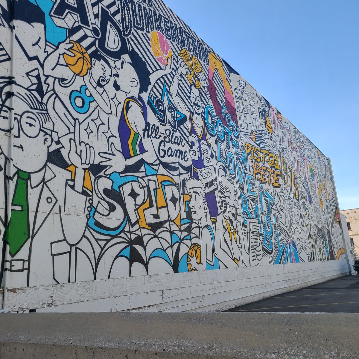 MeGoneRVing's tweet photo. All Star Wall in #SLC? #dunkenstein https://t.co/dW6gL6xClO