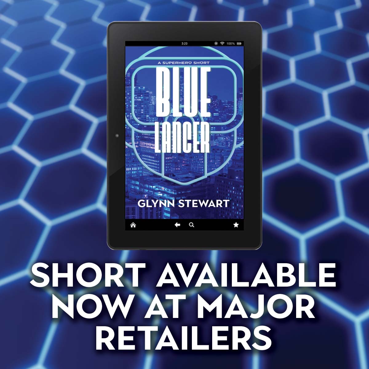 glynnstewart's tweet photo. Blue Lancer: A Superhero Short is now available at all major retailers for only 99c.

Kindle: https://t.co/q0j5Fhw9X1
Google: https://t.co/2mxmL4utEQ
Apple Books: https://t.co/BbTbRznXZB
All Other Retailers: https://t.co/6fj4h6kbkv https://t.co/55ADr73PUh