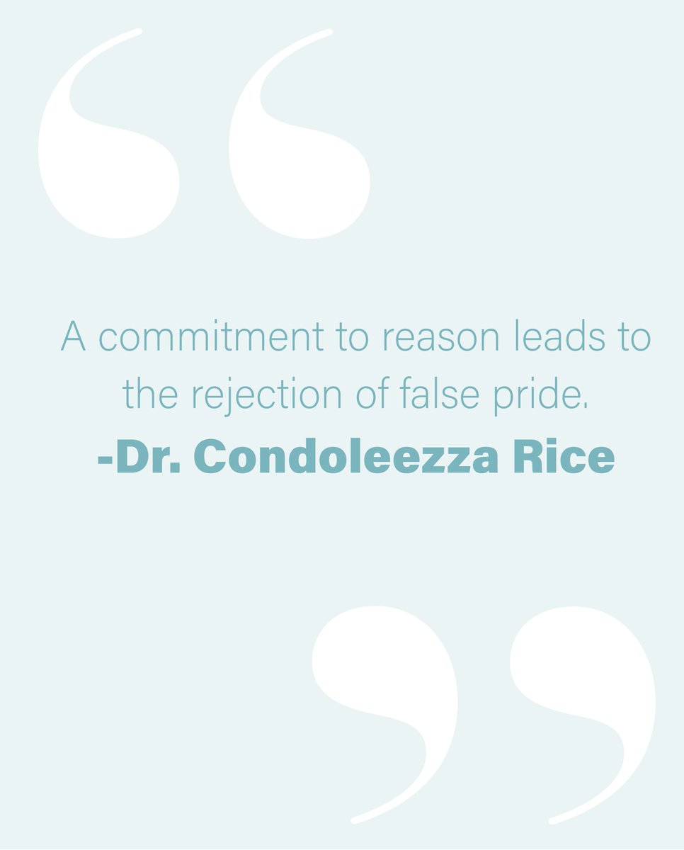 Embracing a commitment to reason is the antidote to the polarization our hyper-connected world demands. There are few leaders who live a legacy quite like Dr. Condoleezza Rice, and her words are a reminder of the power of thoughtful reflection.