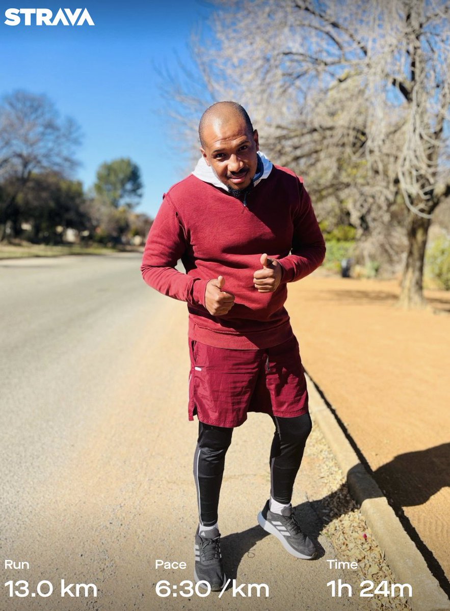 LLLBoweni's tweet photo. Nice running when it’s a bit warmer for a change. Winter ya sotla mahn.
#FetchYourBody2023 
#IChoose2BActive 
#RunningWithSoleAC 
#RunningWith https://t.co/EzgbonFd5T