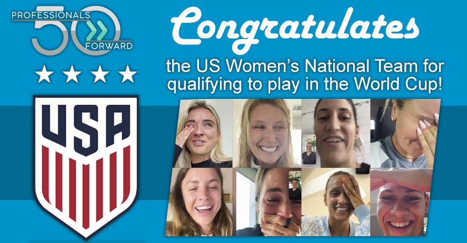 <a href="/USWNT/">U.S. Women's National Soccer Team</a> <a href="/ATT/">AT&T</a> <a href="/P50F_National/">Professionals 50 Forward</a>