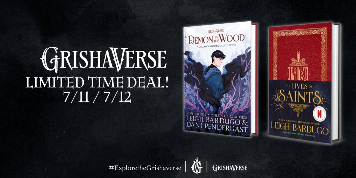 Can’t get enough of Shadow and Bone? THE LIVES OF SAINTS and DEMON IN THE WOOD by @LBardugo and @danipendergast are on sale now but only for a very limited time . . . go get your copies now! bit.ly/43dpL3p