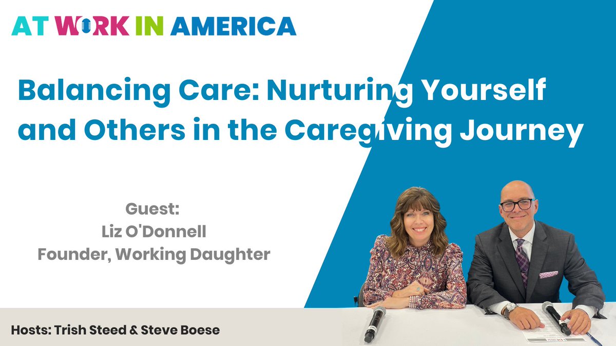 Trish Steed (@trish_steed) on Twitter photo Are you balancing work, family, and #caregiving? Check out our latest podcast episode with <a href="/LizODTweets/">Liz O'Donnell</a> from Working Daughter to learn how to take care of yourself in the process. Listen in! #HR #workplace
ow.ly/uy3f50P7SUL Are you balancing work, family, and #caregiving? Check out our latest podcast episode with <a href="/LizODTweets/">Liz O'Donnell</a> from Working Daughter to learn how to take care of yourself in the process. Listen in! #HR #workplace
ow.ly/uy3f50P7SUL