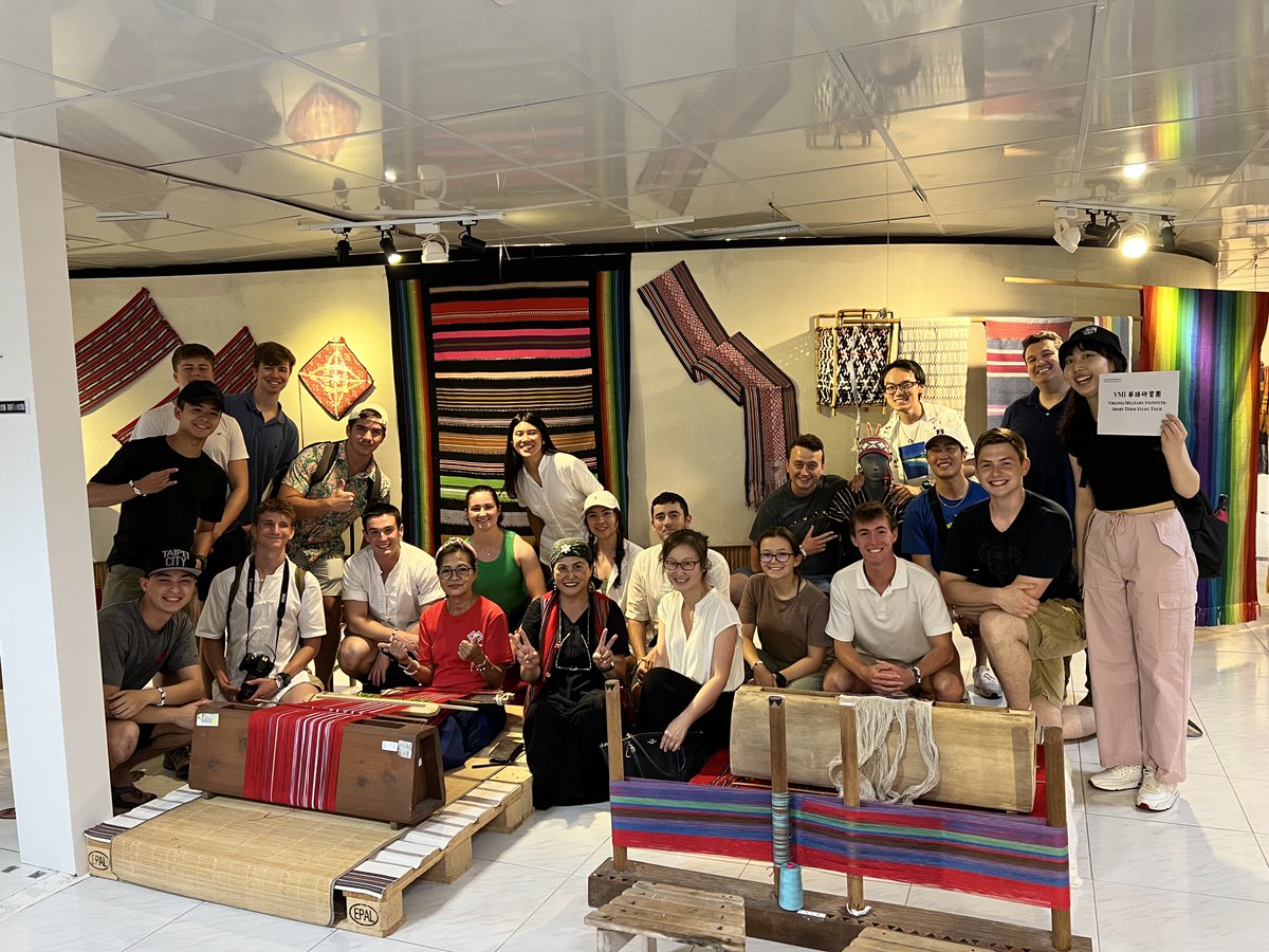 VMI1839's tweet image. Project GO has taken off in Taiwan!

Cadets visited the Wulai Atayal Aboriginal Village where they made bracelets using patterns of Atayal culture and traveled to a waterfall. They will gain intercultural experience with the program Project Global Officer, known as #ProjectGO.