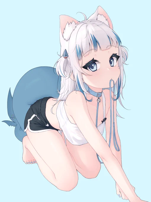 Is she a shark or a cat I don't remember anymore #gawrt
