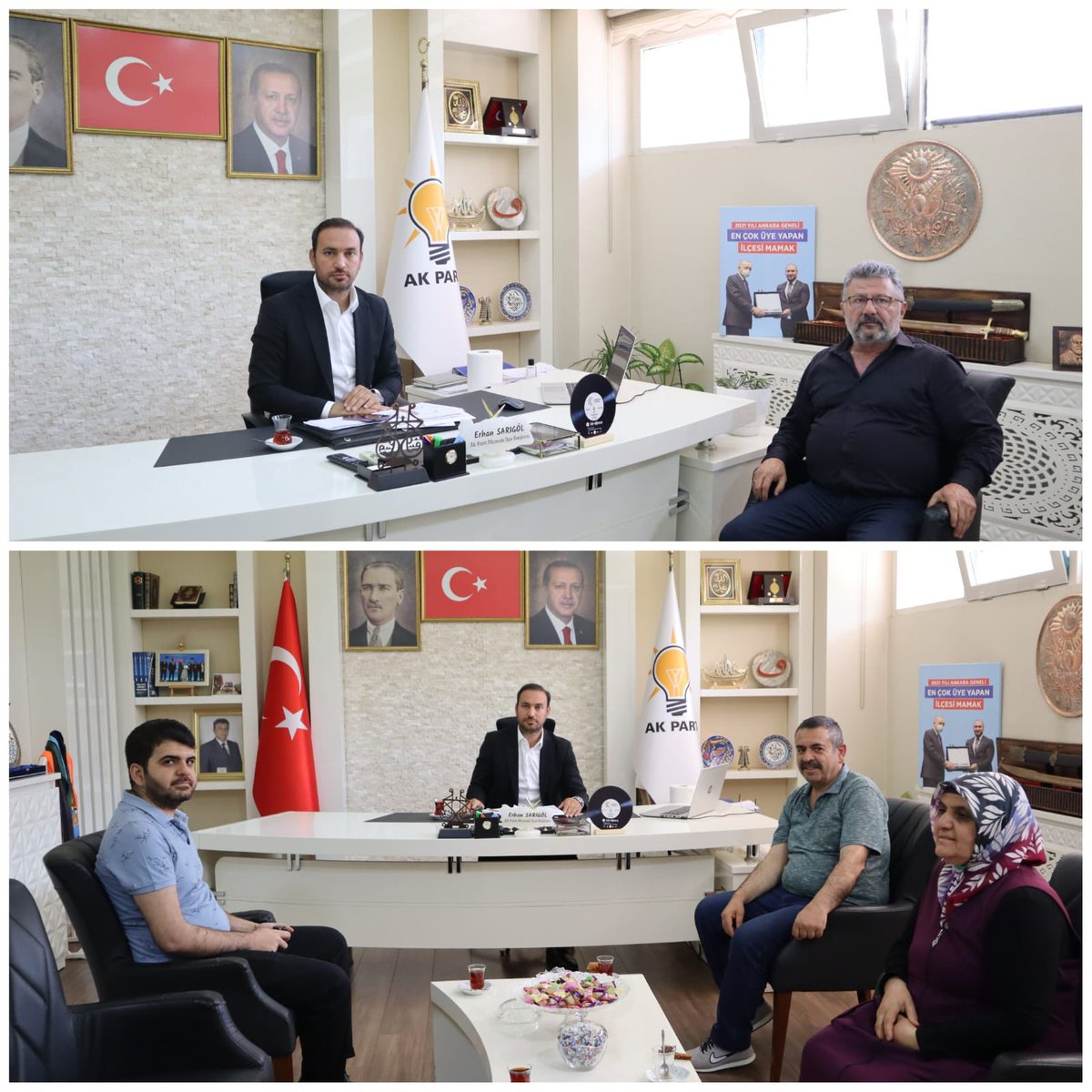 erhansarigol's tweet photo. Milletine hizmet sevdasıyla çalışan Liderimiz @RTErdogan’ın yürüdüğü yolda ter dökmek, emek vermek bizim için onurdur! 

Aynı inanç ve heyecanı paylaşan vatandaşlarımızı ilçe binamızda ağırladık. 

Milletimizle olan gönül birliğimiz, paylaştığımız ortak gelecek ideallerimiz ve güçlü Türkiye özlemi bizi biz yapan en kıymetli değerlerimizdir.