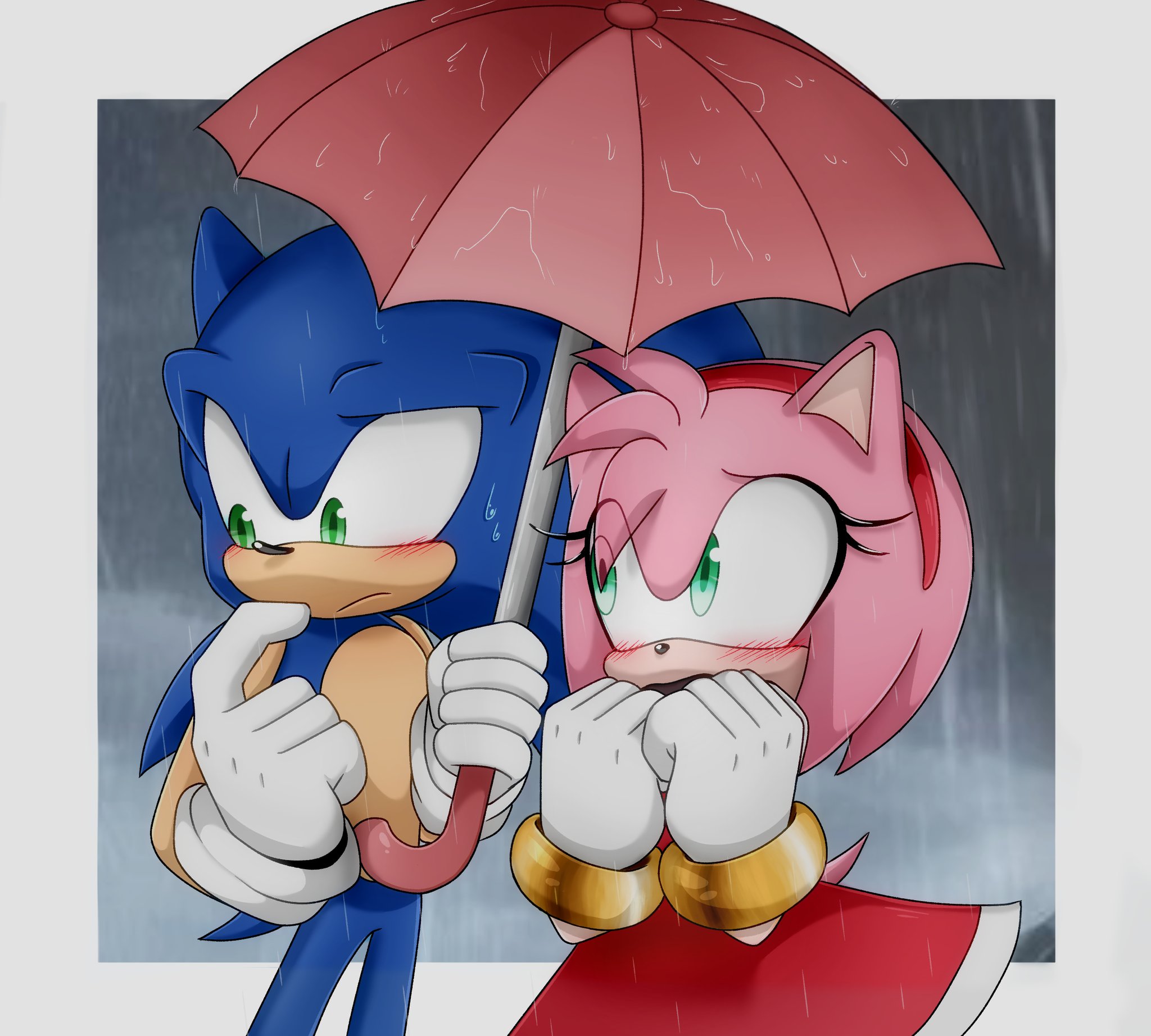 EMI. 🌸 on X: Alone Together #sonicthehedgehog #sonamy