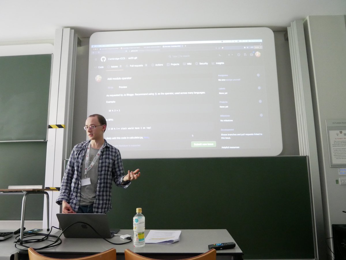 Alexander Smith, Ben Orchard and Simon Clifford presented how to use GitHub effectively for collaborative development