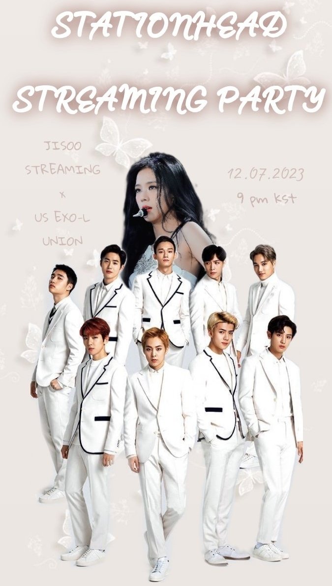 STATIONHEAD STREAMING PARTY We have a collab Stream party for EXO's 7th album EXIST and JISOO's ME album with @USEXOLUNION DATE: 12 JULY 9PM KST PLEASE JOIN US #JISOO #EXO #JISOOxEXO