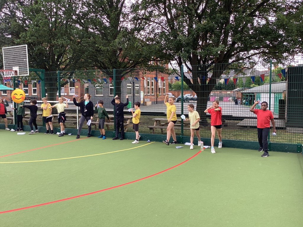 Year5Markeaton's tweet image. 💪Starting STEM week strong with a paper aeroplane competition! We discussed the importance of air resistance in keeping planes in flight and created 2 types of paper aeroplanes to test for the most aerodynamic design… #MPSSTEM