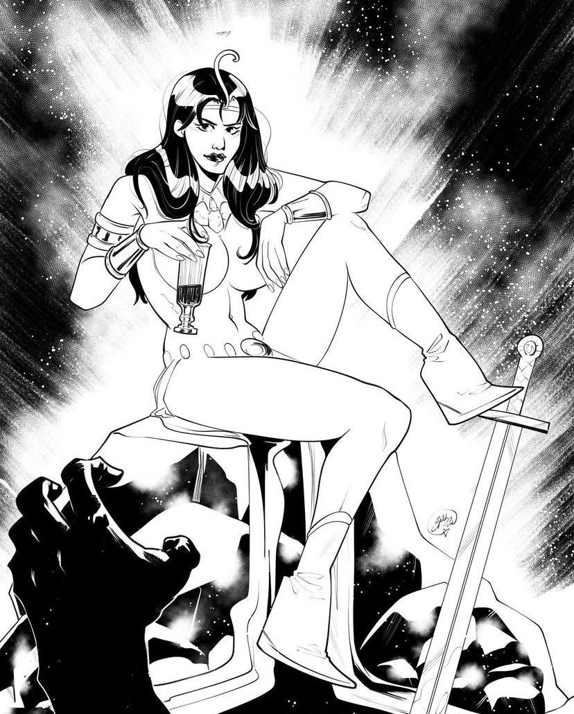 EmilianaPinna's tweet photo. Happy #portfolioday to everyone!

I’m Emiliana I’m currently working for #Dynamitecomics (Dejah Thoris) and #whiteashcomics (HISMWTC)!

Previously on Red Sonja, Vampirella and Scarlet Sisters!✨ https://t.co/HxRfDSq3eY