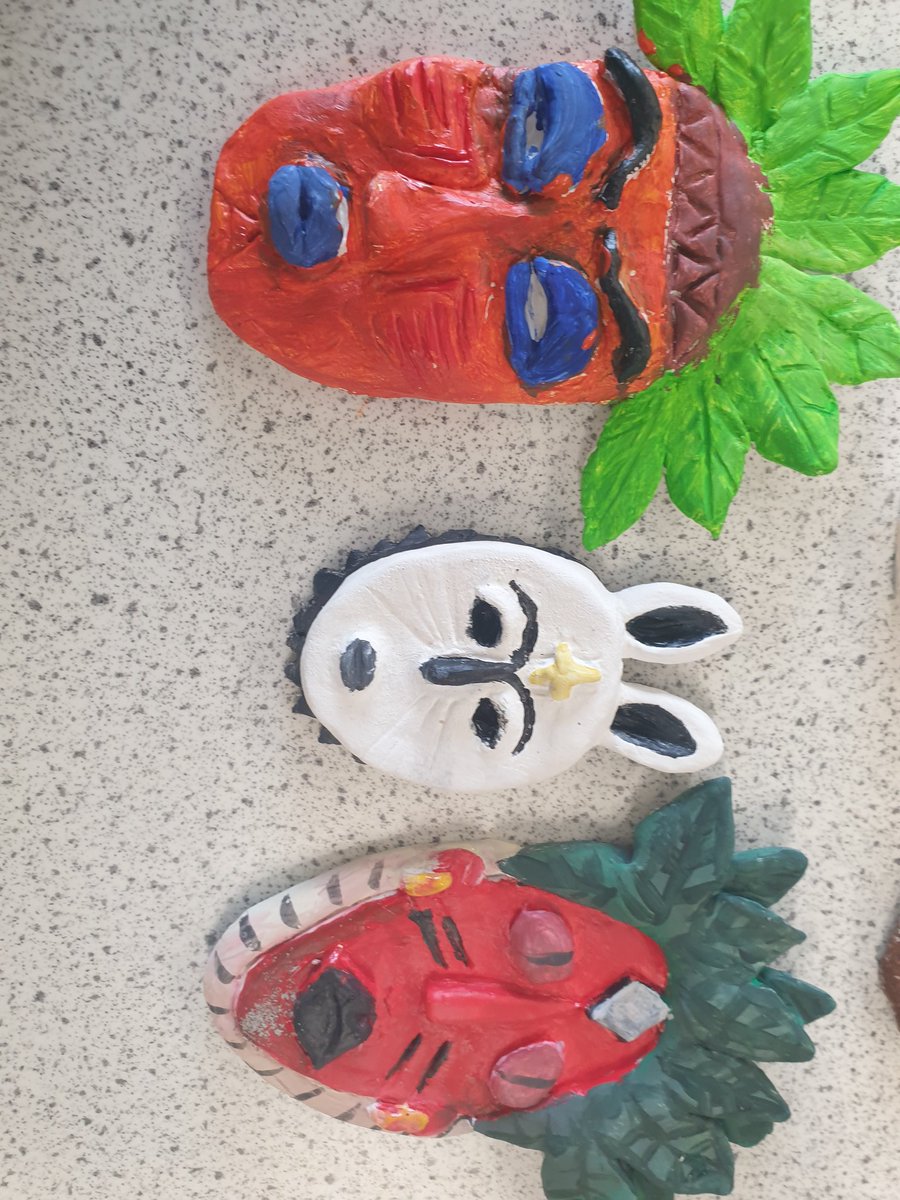 ArtHethersett's tweet photo. Some of our clay miniatures from todays African day @AcadHethersett https://t.co/wD9ZAkvP4l