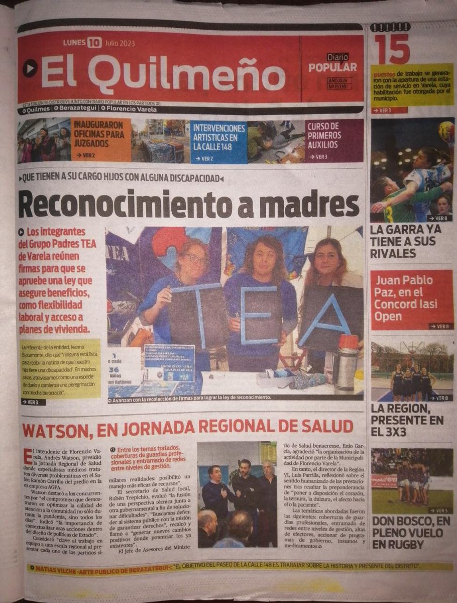 TgdpadresteaRed's tweet photo. EL NODO DE FLORENCIO VARELA TRABAJANDO PARA VISIBILIZAR LA NECESIDAD DE IMPEMENTAR UNA LEY PARA CUIDADORAS PRIMARIAS DE PERSONAS CON DISCAPACIDAD #porunaprovinciamasinclusiva #serpartenopuntoaparte https://t.co/FM1dvXDgQK