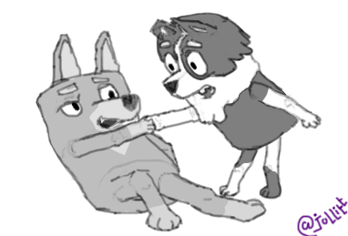 jollitt's tweet photo. Rusty and Mackenzie

#Bluey #blueyfanart 
#fanart #Fanarts  
#furry #furryart 
#furryartwork https://t.co/pKr98gvLC2