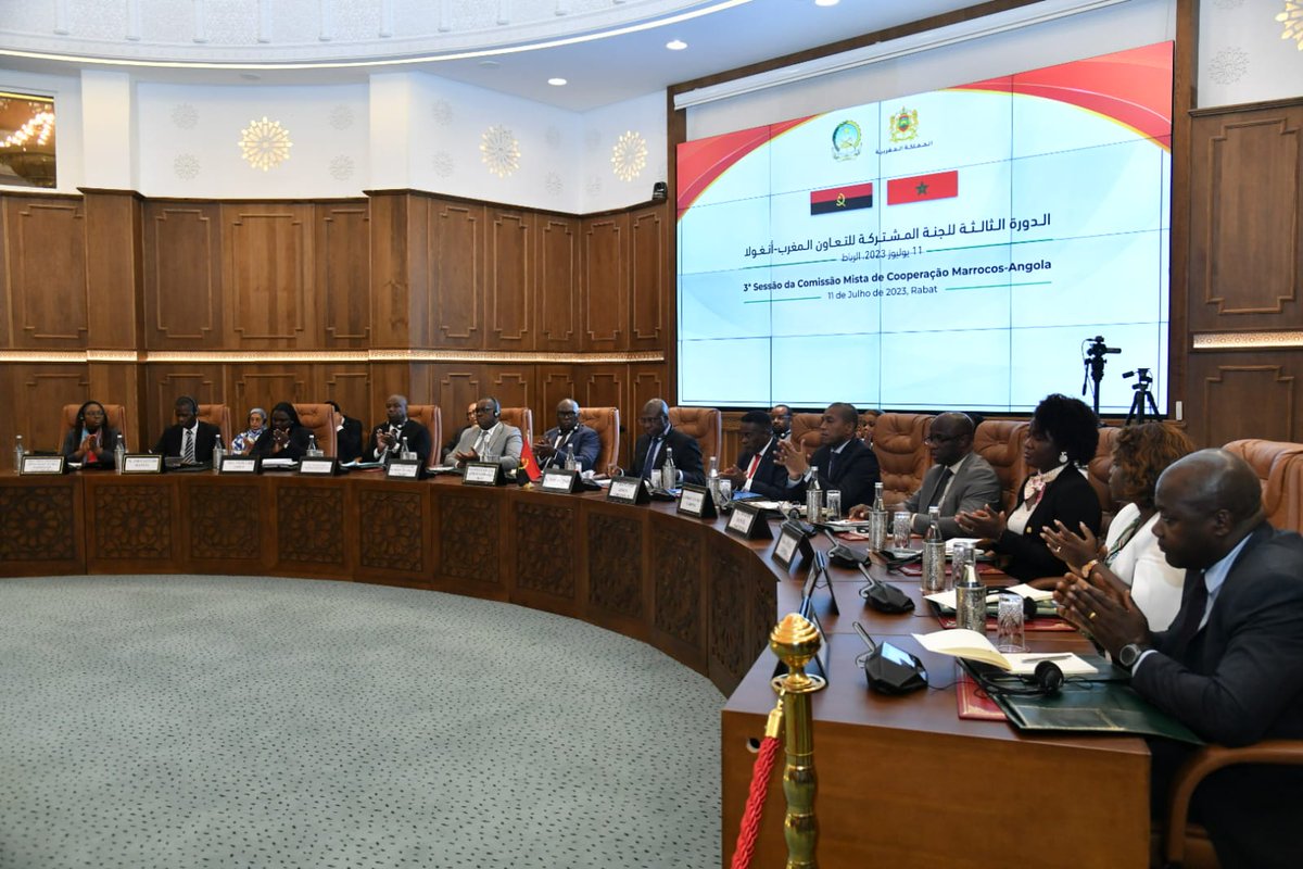 ترأس السيد ناصر بوريطة ووزير العلاقات الخارجية بأنغولا، السيد تيتي أنطونيو، اليوم بالرباط، أشغال الدورة الثالثة للجنة المشتركة للتعاون المغرب-أنغولا.
<a href="/amb_tete/">Amb Tete Antonio</a>