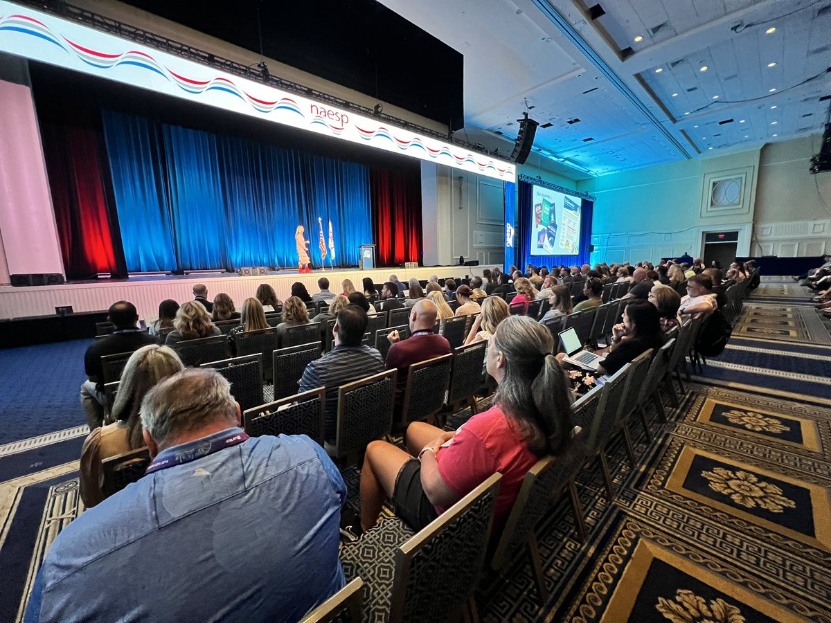 “People inside schools know what’s best to do for kids. Principals know best what’s best for kids. Your parents, teachers, and community know what your kids need the most,” said @joannemceachen, during her keynote speech. #NAESP23