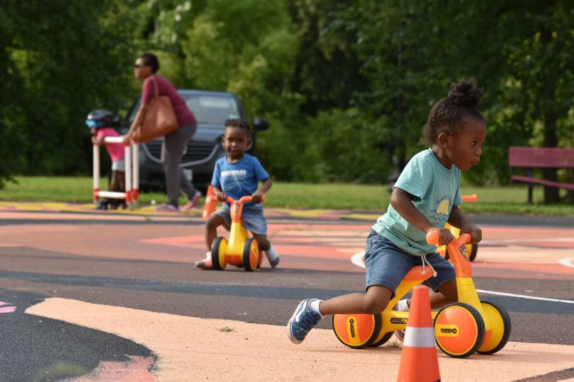 PLAY in the PARK is back! 
Starting today, EVERY Tuesday at Bruce Monroe Park and Thursday at Oxon Run Park, we bring it.  🤸🤸‍♂️Fun is not just at a rec center, it's everywhere! 
5pm -8pm pull up on #WhereFunHappens
DPR.events #RovingLeaders