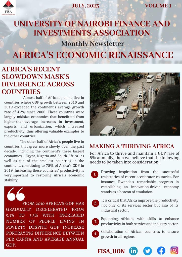 AFRICAS ECONOMIC RENAISSANCE
#Monthly Newsletter