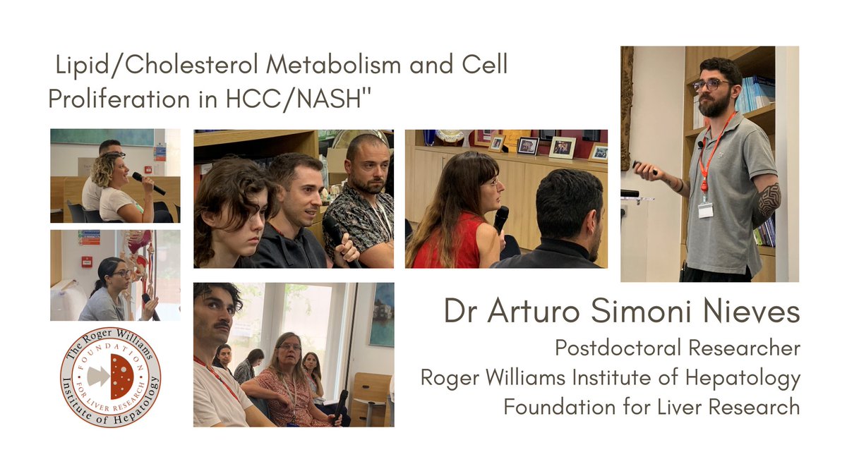 Thank you <a href="/arturo_vedder/">Arturo Simoni 🦉</a> of (our very own!) - #Liver Metabolism and #NAFLD Group, <a href="/MikeVacca1979/">Michele</a> Lab - for your 🌟outstanding🌟presentation on factors affecting #Lipid and cholesterol metabolism and their impact on the aetiology of #HCC and #NASH [#MASH].
#livertwitter