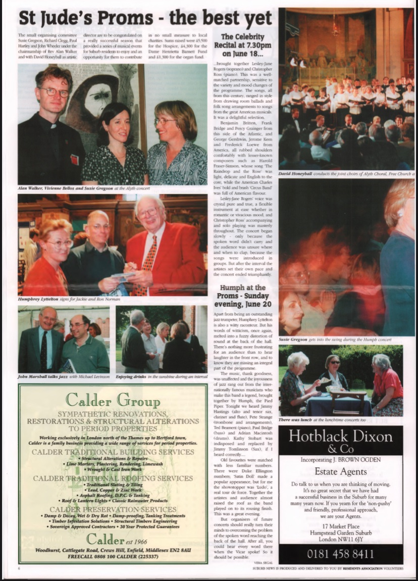 For everyone who attended Proms at St.Jude’s this year, we hope you had a great time! The suburb event has been thriving for years now - just look at this glowing review from 1999! For more records showing our suburb’s strong community, go to: hgsheritage.org.uk