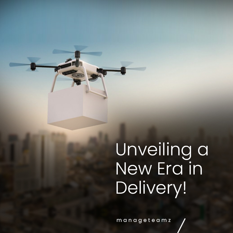 Explore how #ManageTeamz's UAV drone is transforming deliveries. Read our latest blog post for all the details!💡bit.ly/42PRpTO

#DroneDelivery #FutureTech #InnovationInDelivery #EfficientLogistics #NextGenDelivery #FuturisticDrones
