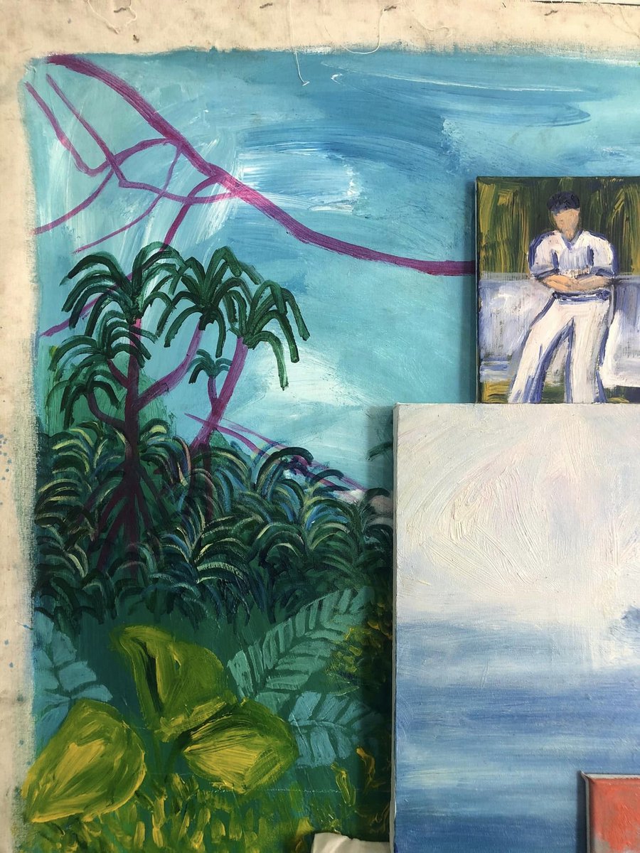 hubineer's tweet photo. There is a queerness imbued in the language of the sea. I'm always a fan of Joar Songcuya's work and wow this studio assemblage is SO GOOD. https://t.co/0ruUKWCv21