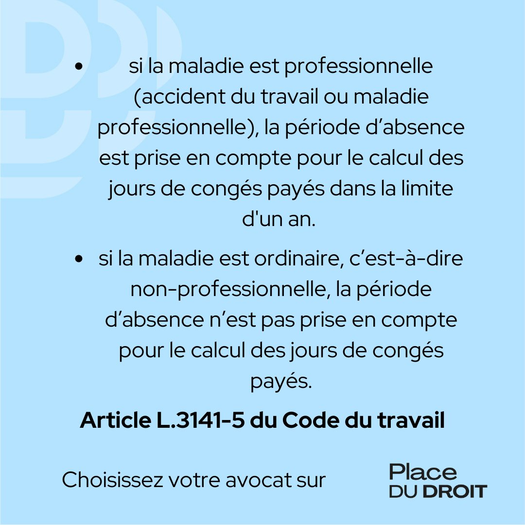 En arrêt maladie, est-ce que je cumule des congés payés ?

#droit #droitdutravail #conges #congespayes